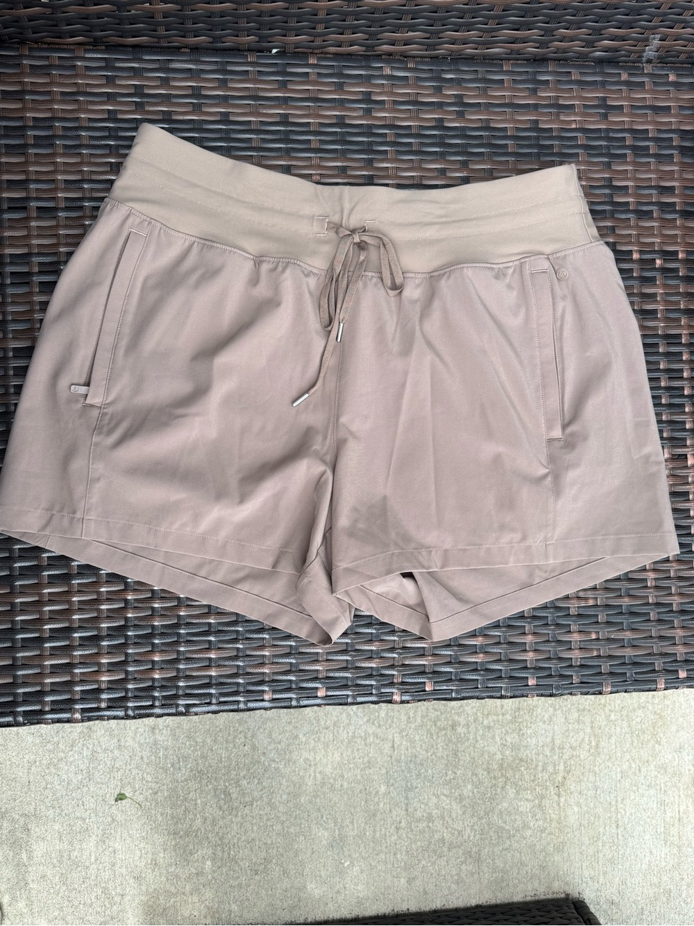 CALIA by Carrie Underwood Taupe Drawstring Athletic Shorts